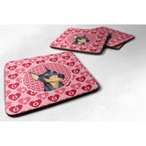 Caroline'S Treasures Ss4495Fc Doberman Foam Coasters (Set Of 4), 3.5 H X 3.5 W, Multicolor