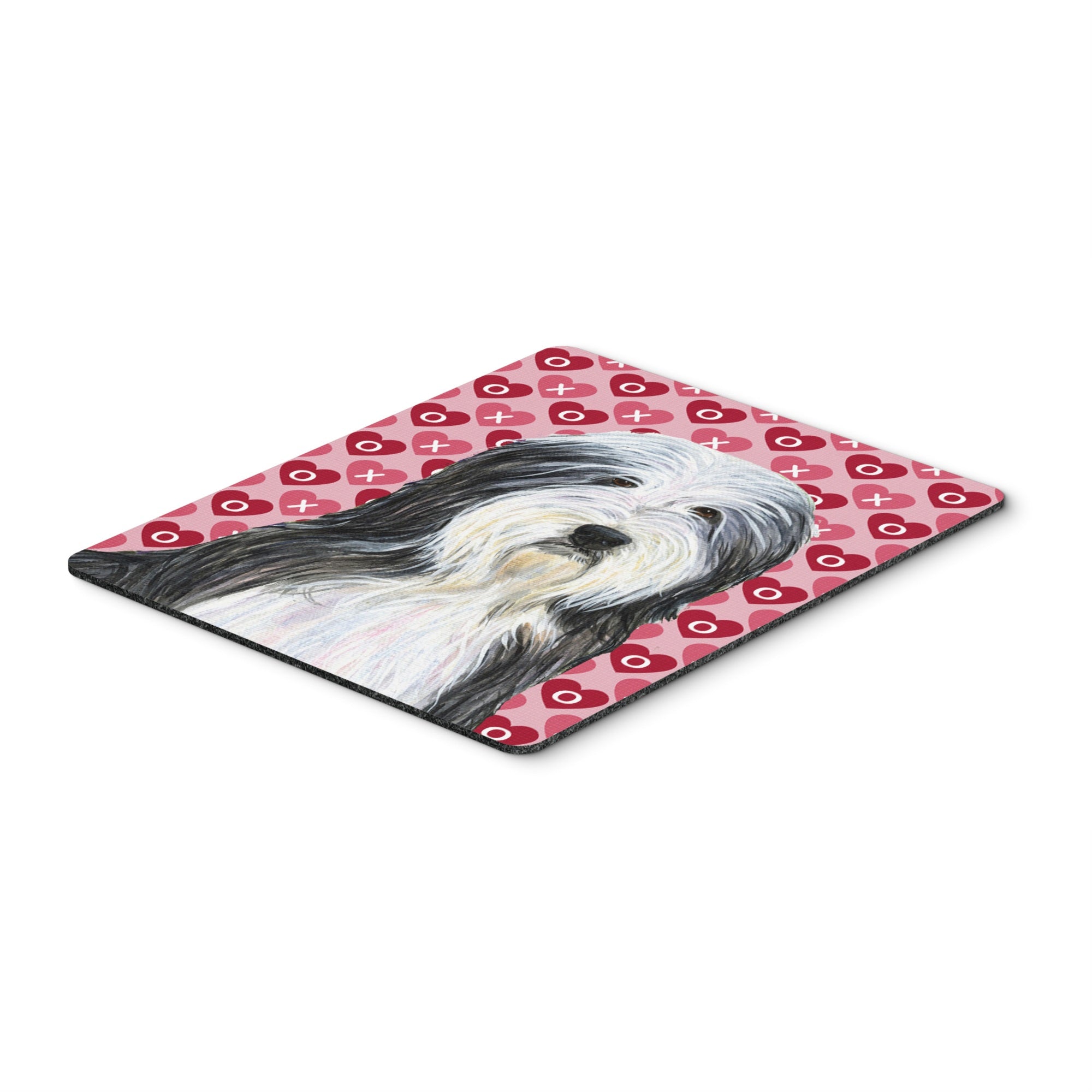 Caroline'S Treasures Mouse/Hot Pad/Trivet, Bearded Collie Hearts Love & Valentine'S Day (Ss4497Mp)