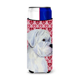 Boxer Hearts Love And Valentine'S Day Portrait Ultra Beverage Insulators For Slim Cans Ss4509Muk