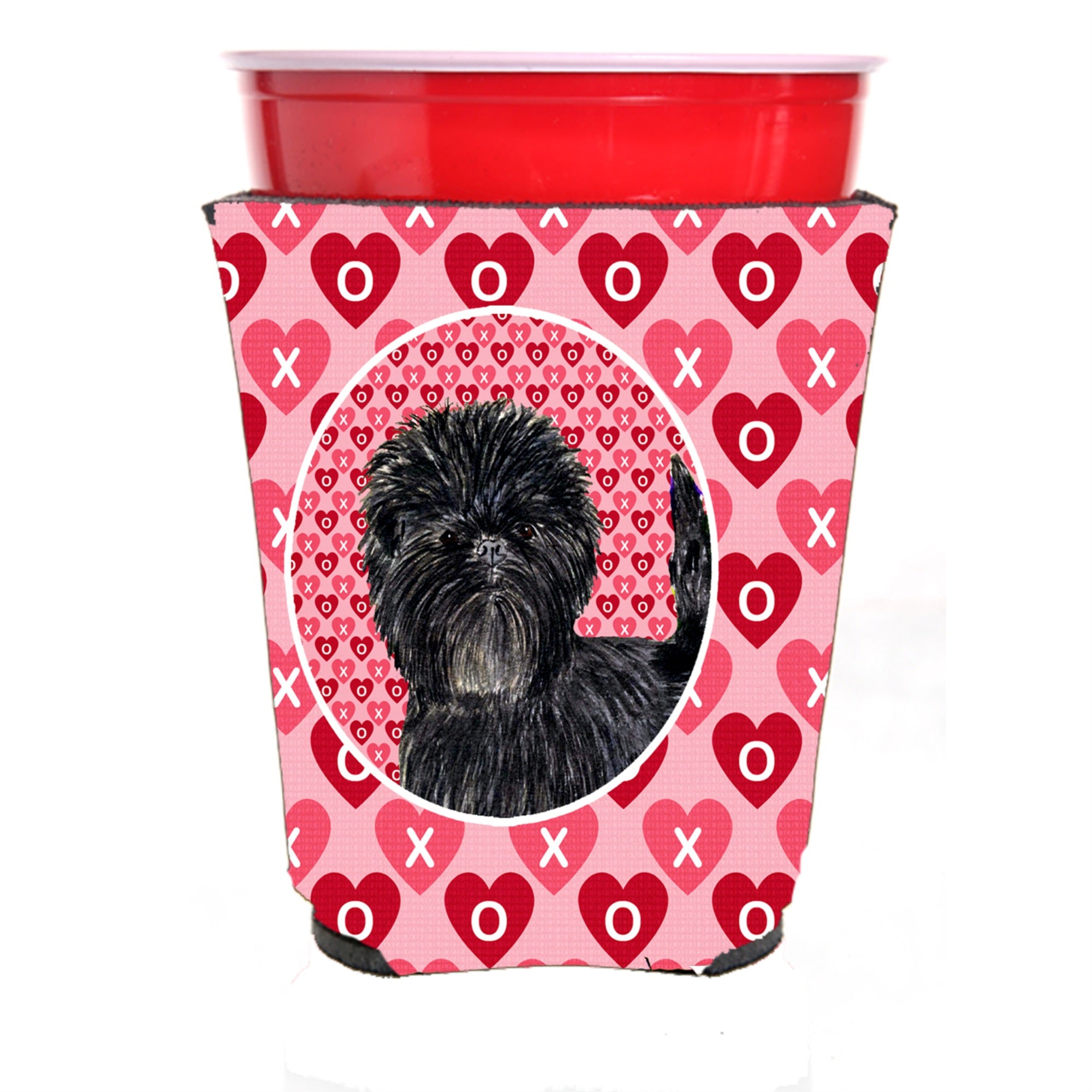Affenpinscher Red Solo Cup Beverage Insulator Hugger