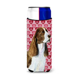 Springer Spaniel Hearts Love Valentine'S Day Ultra Beverage Insulators For Slim Cans Ss4513Muk
