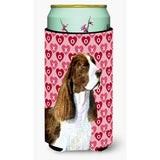Springer Spaniel Hearts Love Valentine'S Day Tall Boy Beverage Insulator Beverage Insulator Hugger