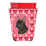 French Bulldog Red Solo Cup Beverage Insulator Hugger