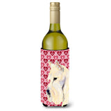 Scottish Terrier Hearts Love Valentine'S Day Wine Bottle Beverage Insulator Beverage Insulator Hugger