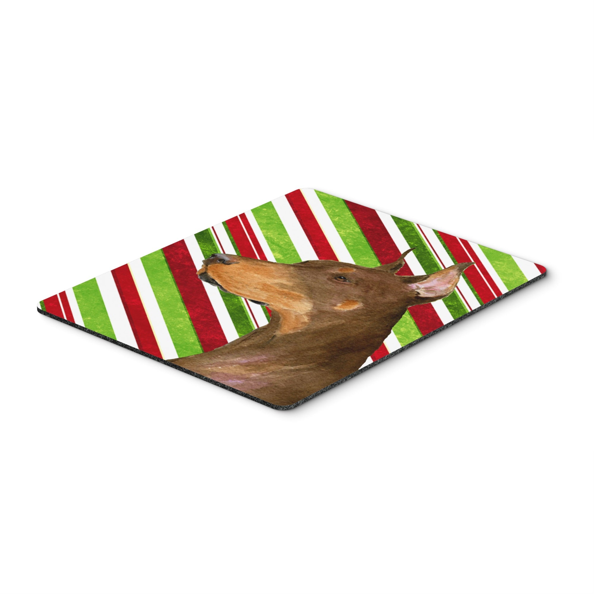 Caroline'S Treasures Mouse/Hot Pad/Trivet, Doberman Candy Cane Holiday Christmas (Ss4537Mp)