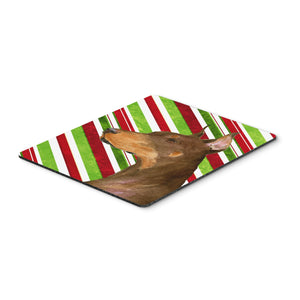 Caroline'S Treasures Mouse/Hot Pad/Trivet, Doberman Candy Cane Holiday Christmas (Ss4537Mp)