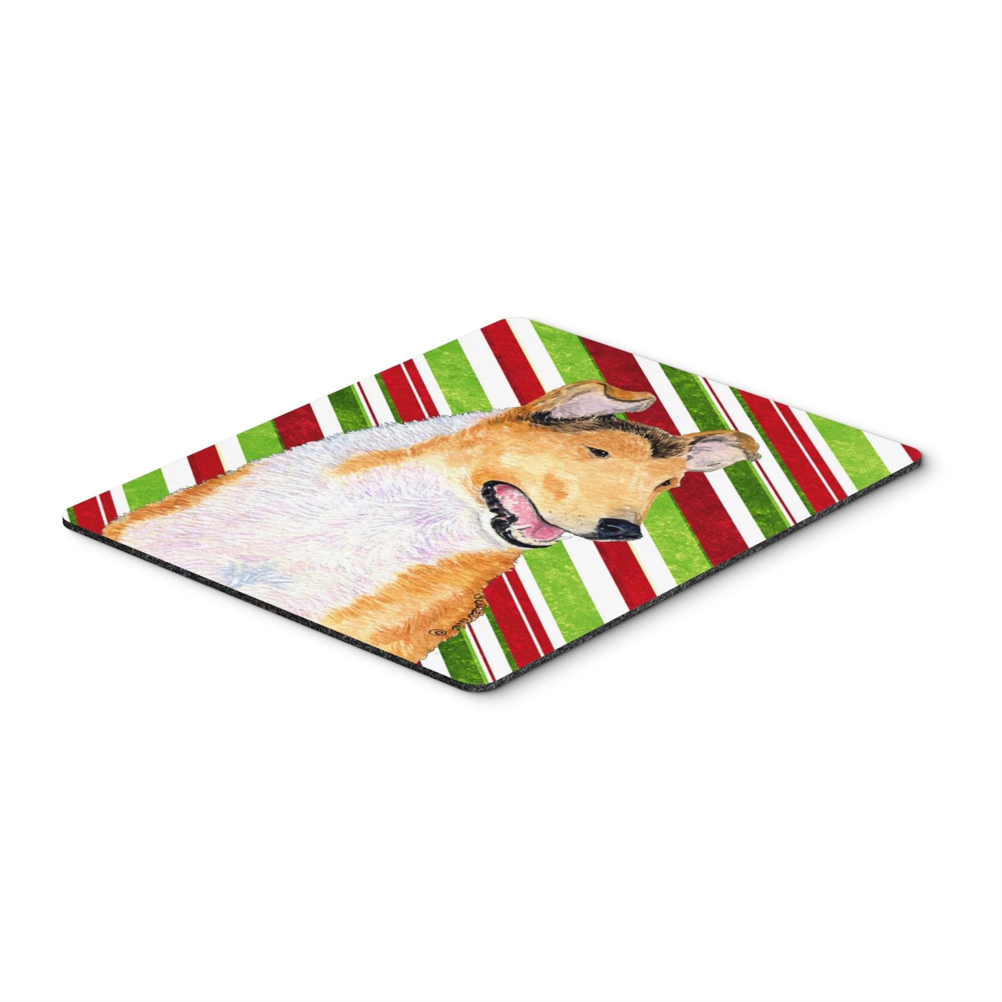 Caroline'S Treasures Mouse/Hot Pad/Trivet, Collie Smooth Candy Cane Holiday Christmas (Ss4539Mp)