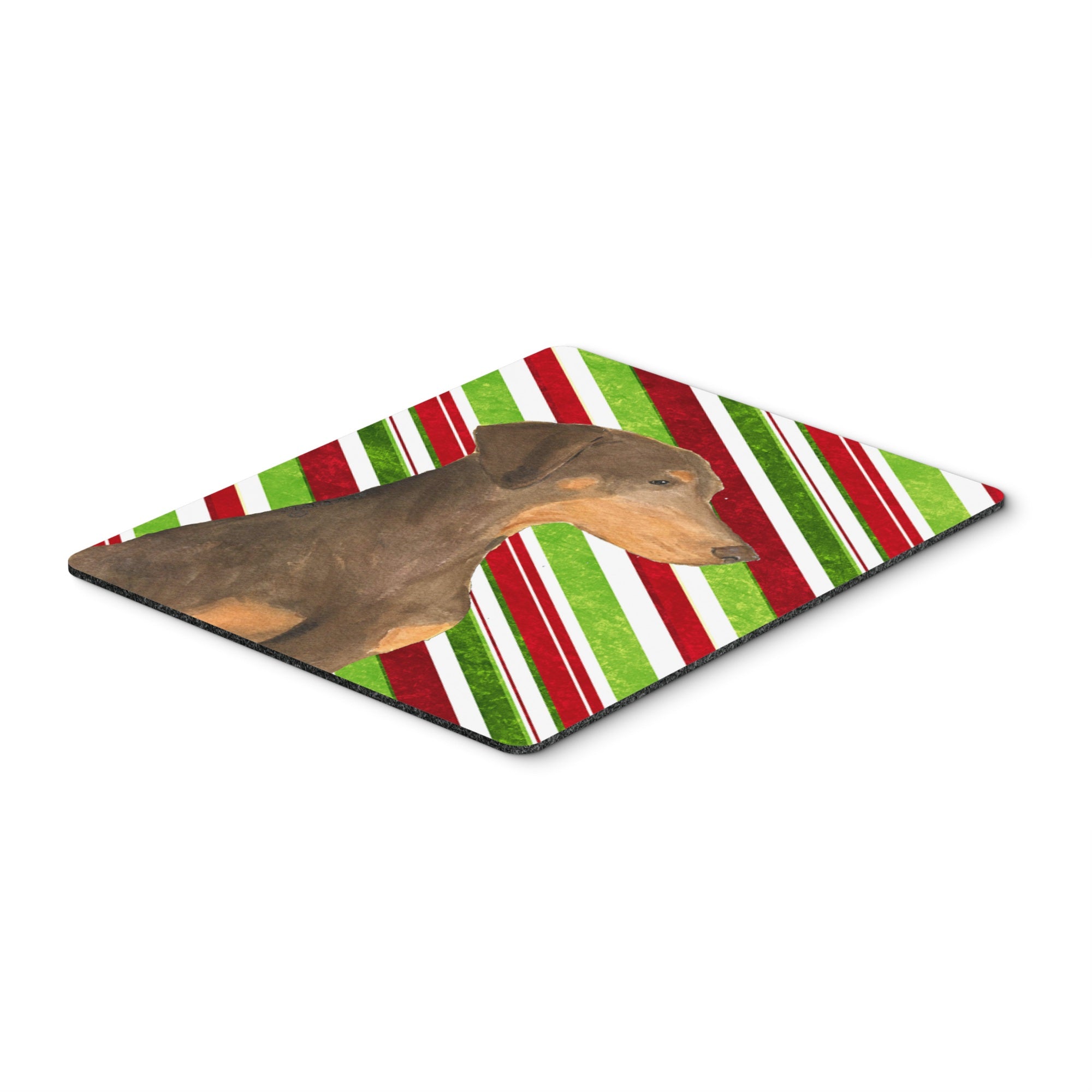 Caroline'S Treasures Mouse/Hot Pad/Trivet, Doberman Candy Cane Holiday Christmas (Ss4548Mp)