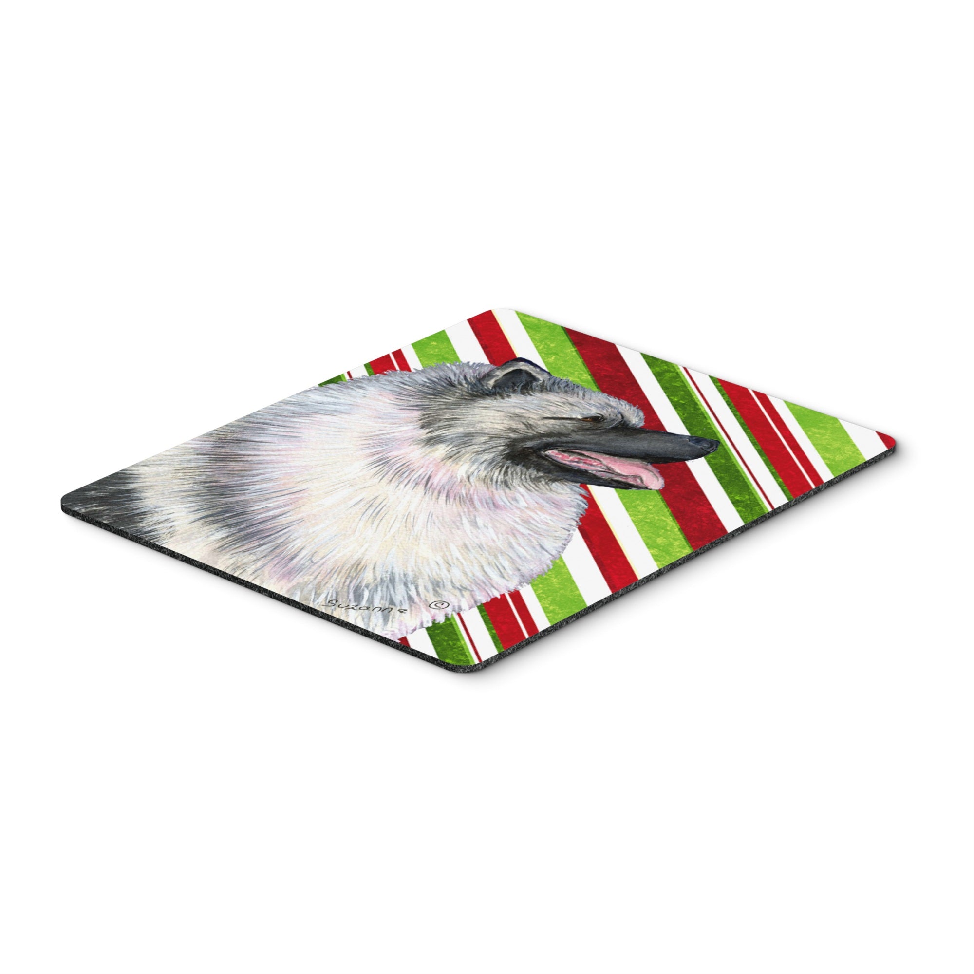 Caroline'S Treasures Mouse/Hot Pad/Trivet, Keeshond Candy Cane Holiday Christmas (Ss4557Mp)