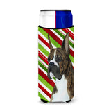 Boxer Candy Cane Holiday Christmas Ultra Beverage Insulators For Slim Cans Ss4577Muk