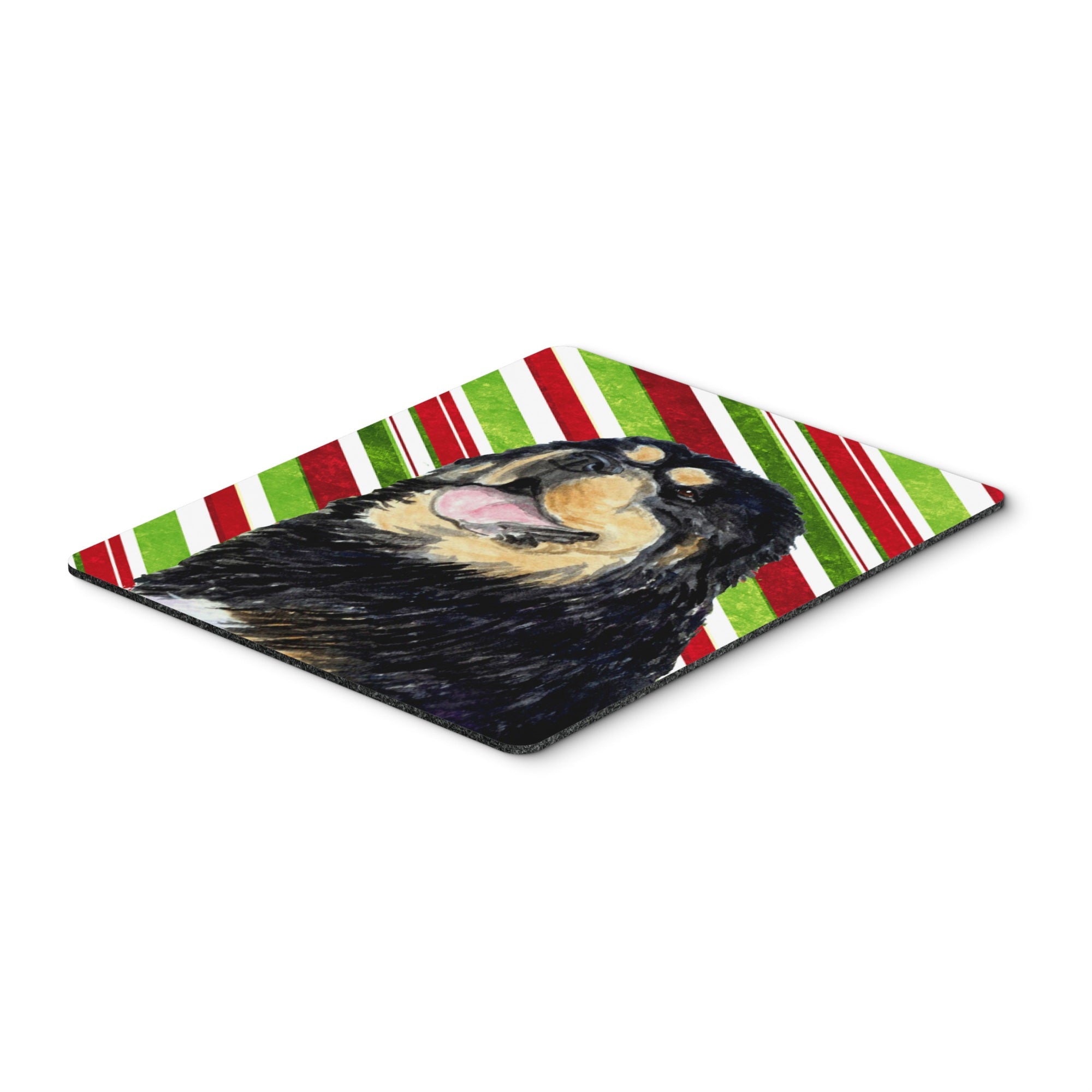 Caroline'S Treasures Mouse/Hot Pad/Trivet, Tibetan Mastiff Candy Cane Holiday Christmas (Ss4581Mp)