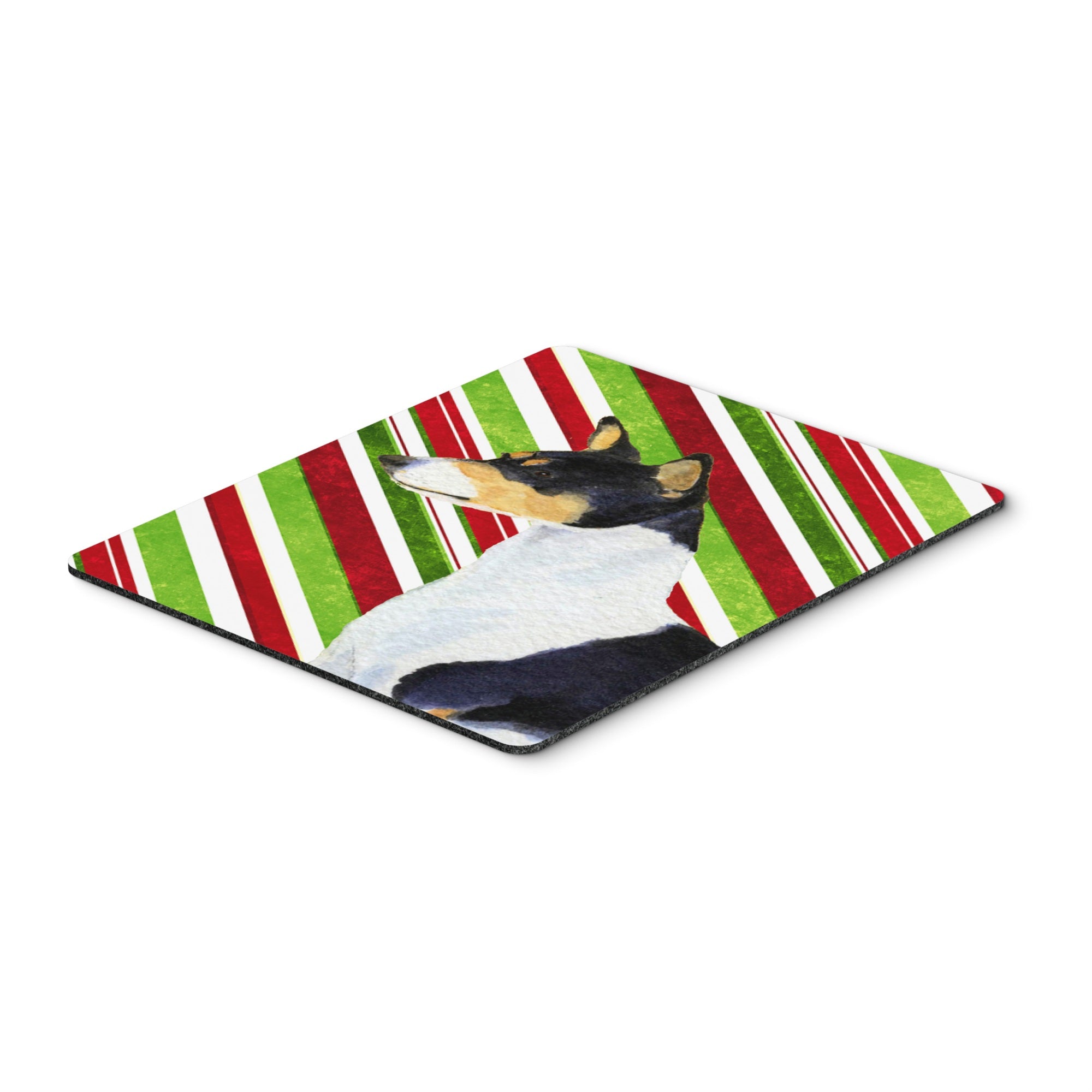 Caroline'S Treasures Mouse/Hot Pad/Trivet, Basenji Candy Cane Holiday Christmas (Ss4583Mp)