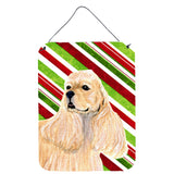 Caroline'S Treasures Cocker Spaniel Candy Cane Holiday Christmas Wall Or Door Hanging Prints, 16 X 12, Multicolor