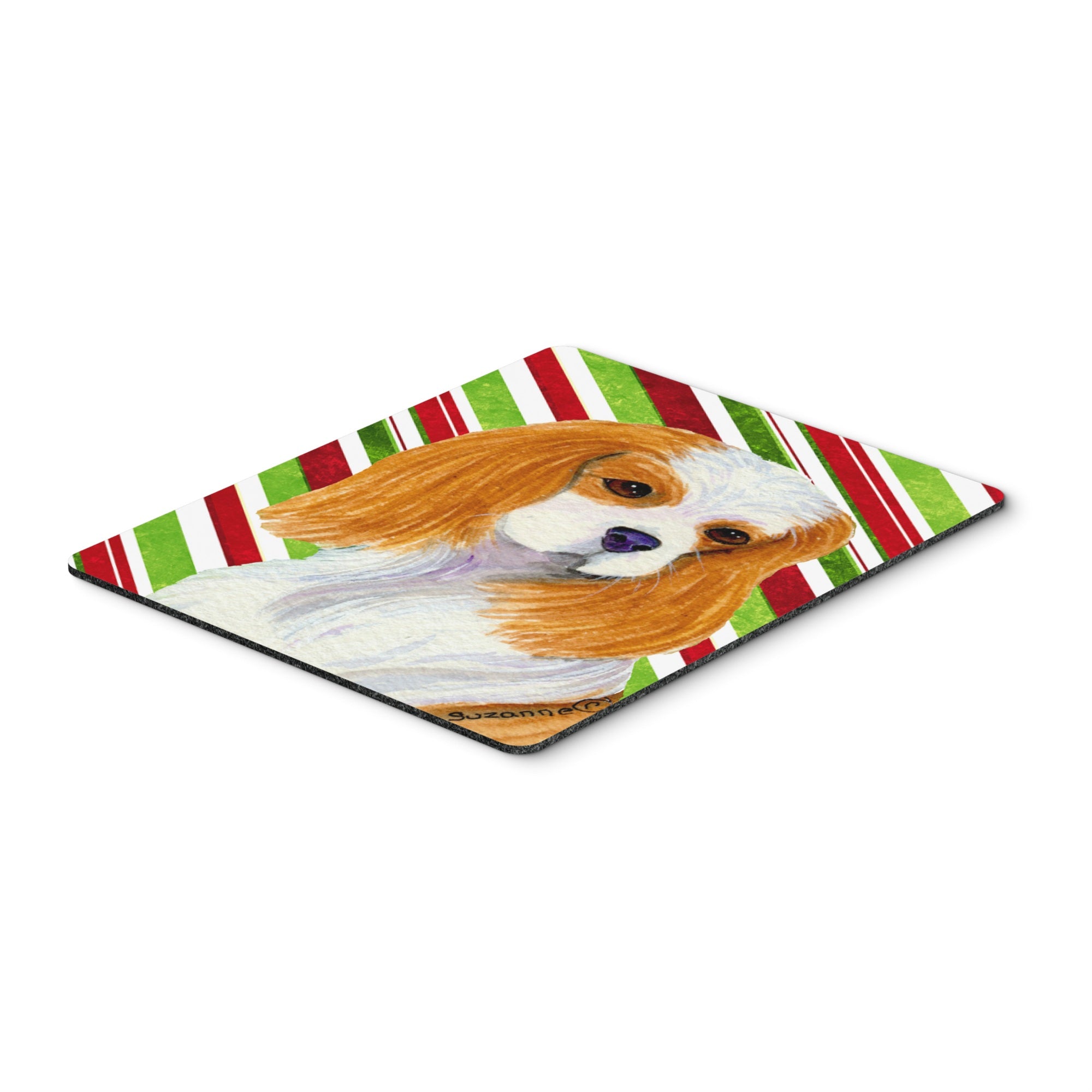 Caroline'S Treasures Mouse/Hot Pad/Trivet, Cavalier Spaniel Candy Cane Holiday Christmas (Ss4596Mp)