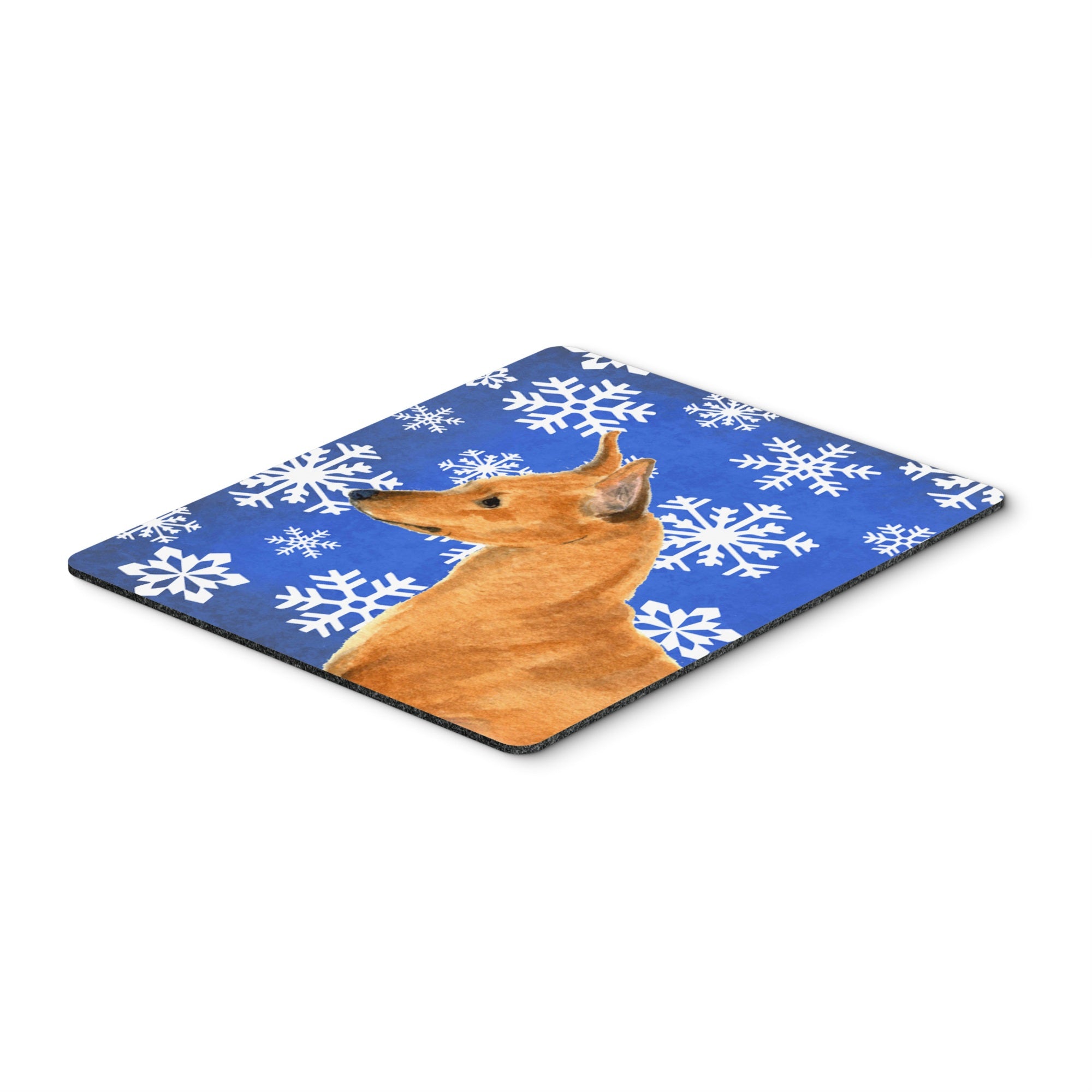 Caroline'S Treasures Mouse/Hot Pad/Trivet, Min Pin Winter Snowflakes Holiday (Ss4604Mp)
