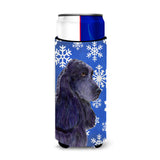 Cocker Spaniel Winter Snowflakes Holiday Ultra Beverage Insulators For Slim Cans Ss4609Muk