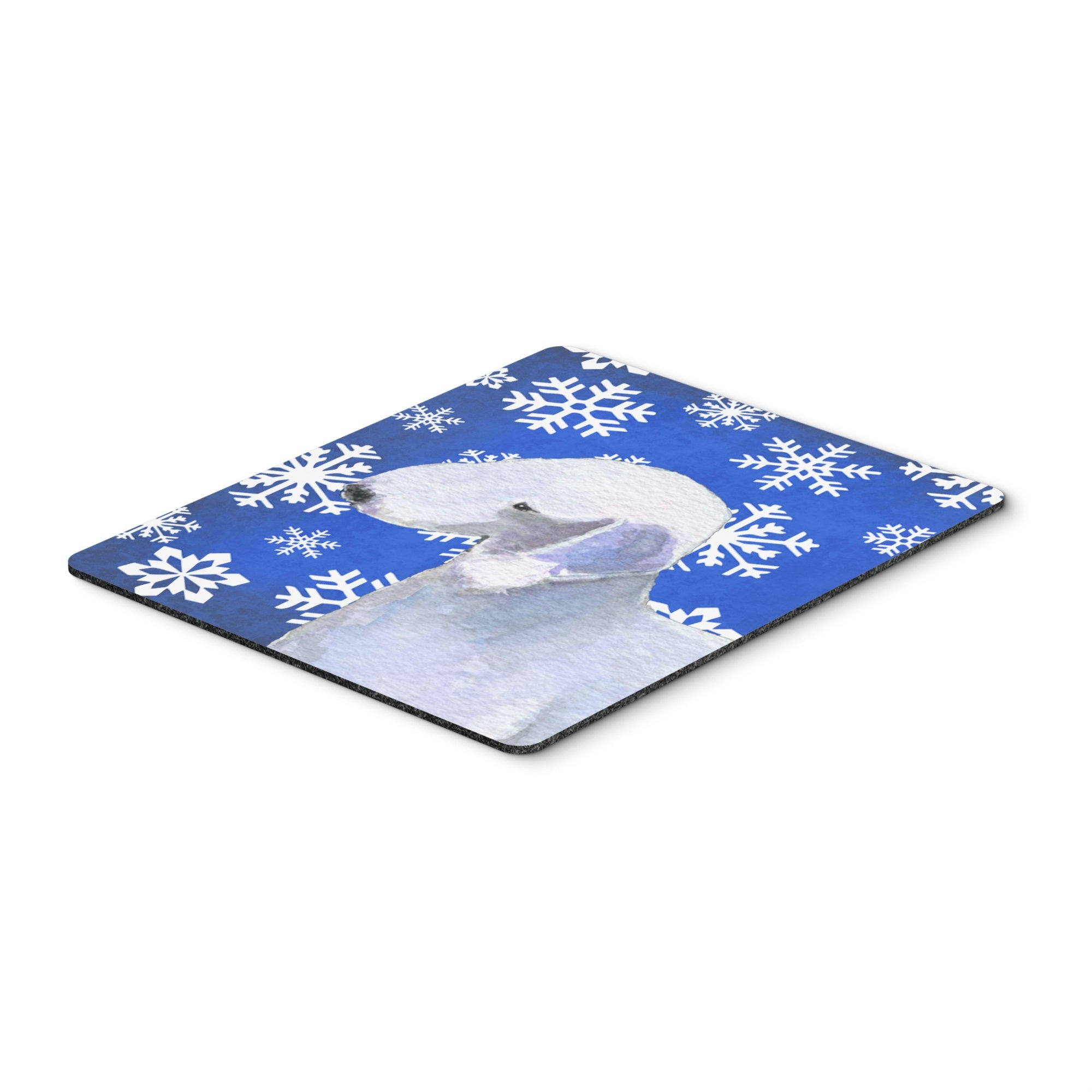 Caroline'S Treasures Bedlington Terrier Winter Snowflakes Holiday Mouse Pad/Hot Pad/Trivet (Ss4621Mp)