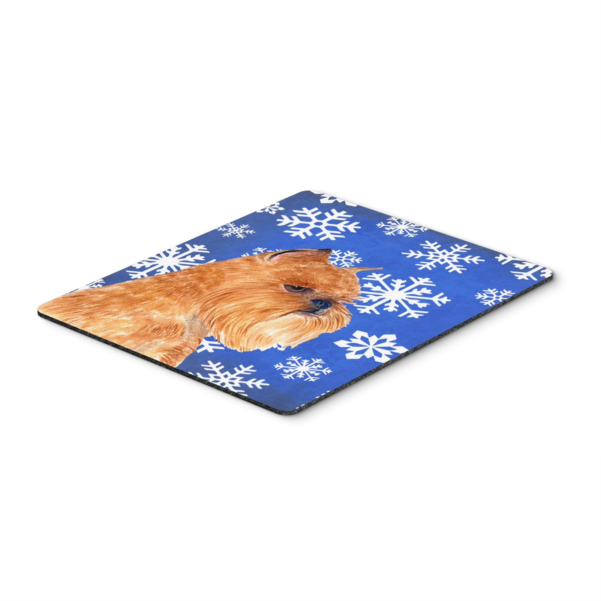 Caroline'S Treasures Brussels Griffon Winter Snowflakes Holiday Mouse Pad/Hot Pad/Trivet (Ss4632Mp)