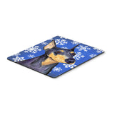 Caroline'S Treasures Doberman Winter Snowflakes Holiday Mouse Pad/Hot Pad/Trivet (Ss4633Mp)