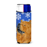 Chow Chow Winter Snowflakes Holiday Ultra Beverage Insulators For Slim Cans Ss4640Muk