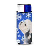 Dandie Dinmont Terrier Winter Snowflakes Holiday Ultra Beverage Insulators For Slim Cans Ss4641Muk