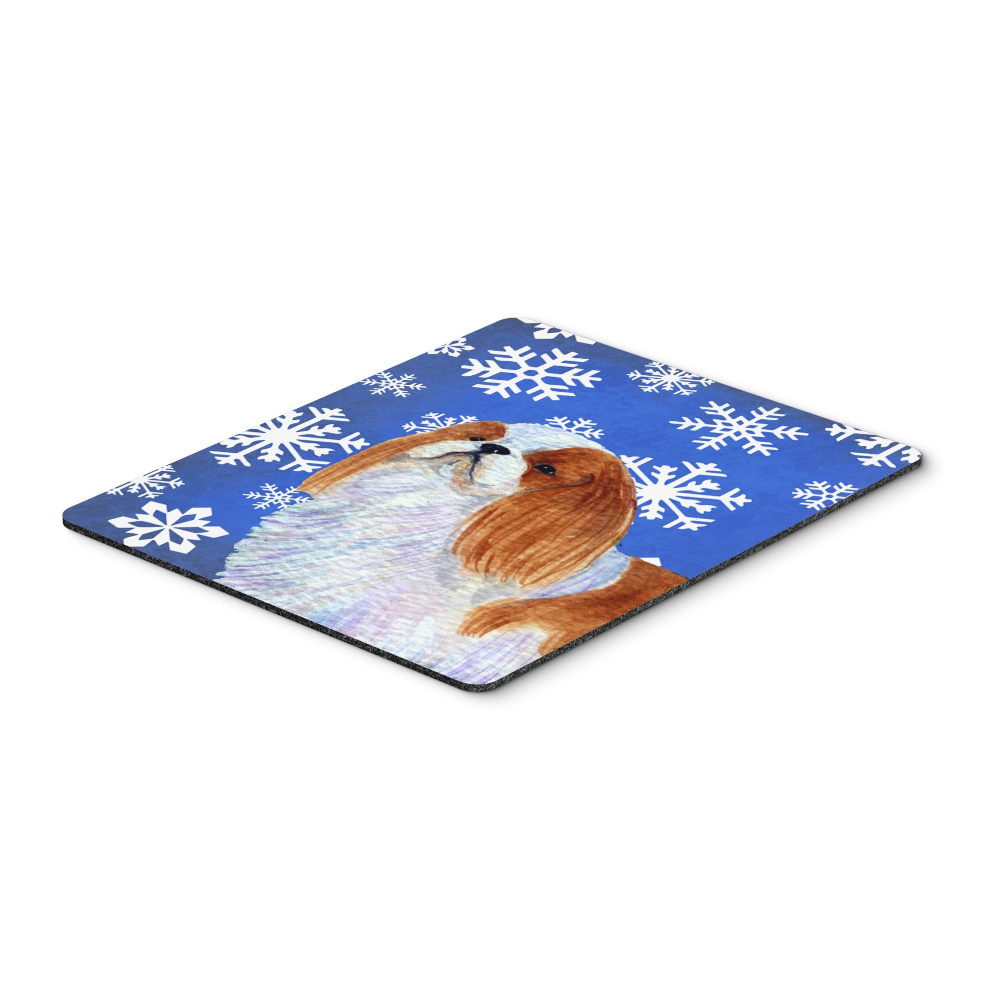 Caroline'S Treasures English Toy Spaniel Winter Snowflakes Holiday Mouse Pad/Hot Pad/Trivet (Ss4645Mp)