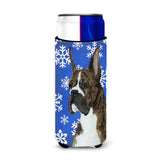 Boxer Winter Snowflakes Holiday Ultra Beverage Insulators For Slim Cans Ss4646Muk