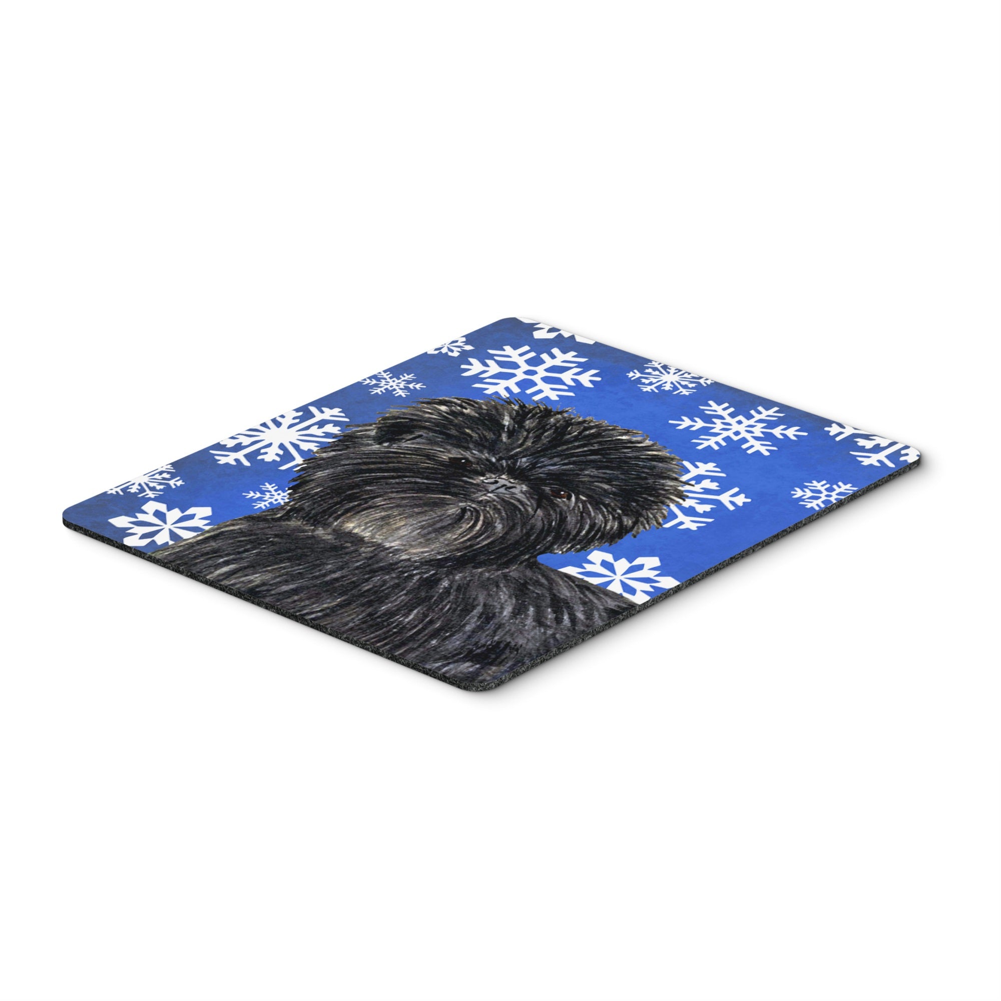 Caroline'S Treasures Affenpinscher Winter Snowflakes Holiday Mouse Pad/Hot Pad/Trivet (Ss4649Mp)