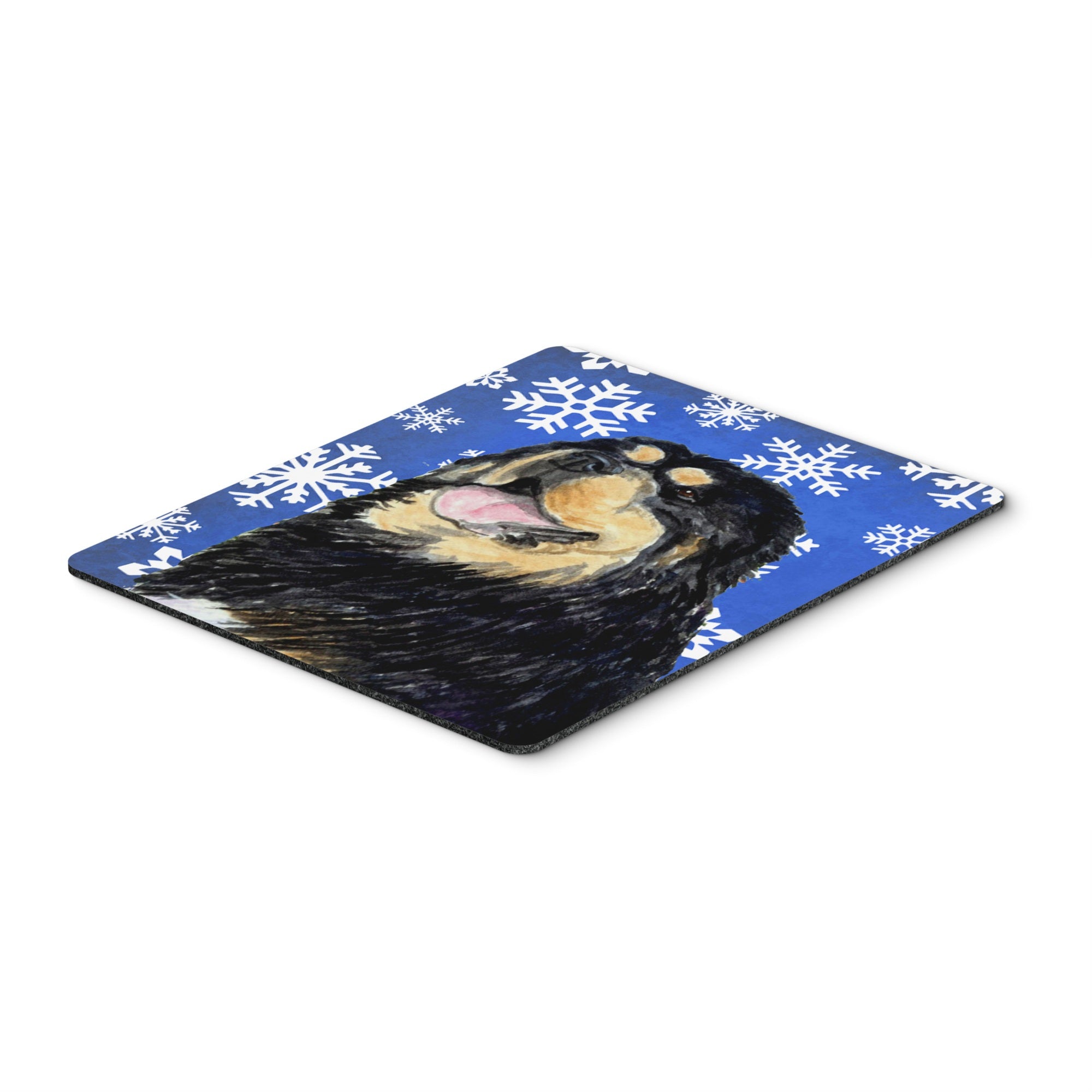 Caroline'S Treasures Tibetan Mastiff Winter Snowflakes Holiday Mouse Pad/Hot Pad/Trivet (Ss4650Mp)