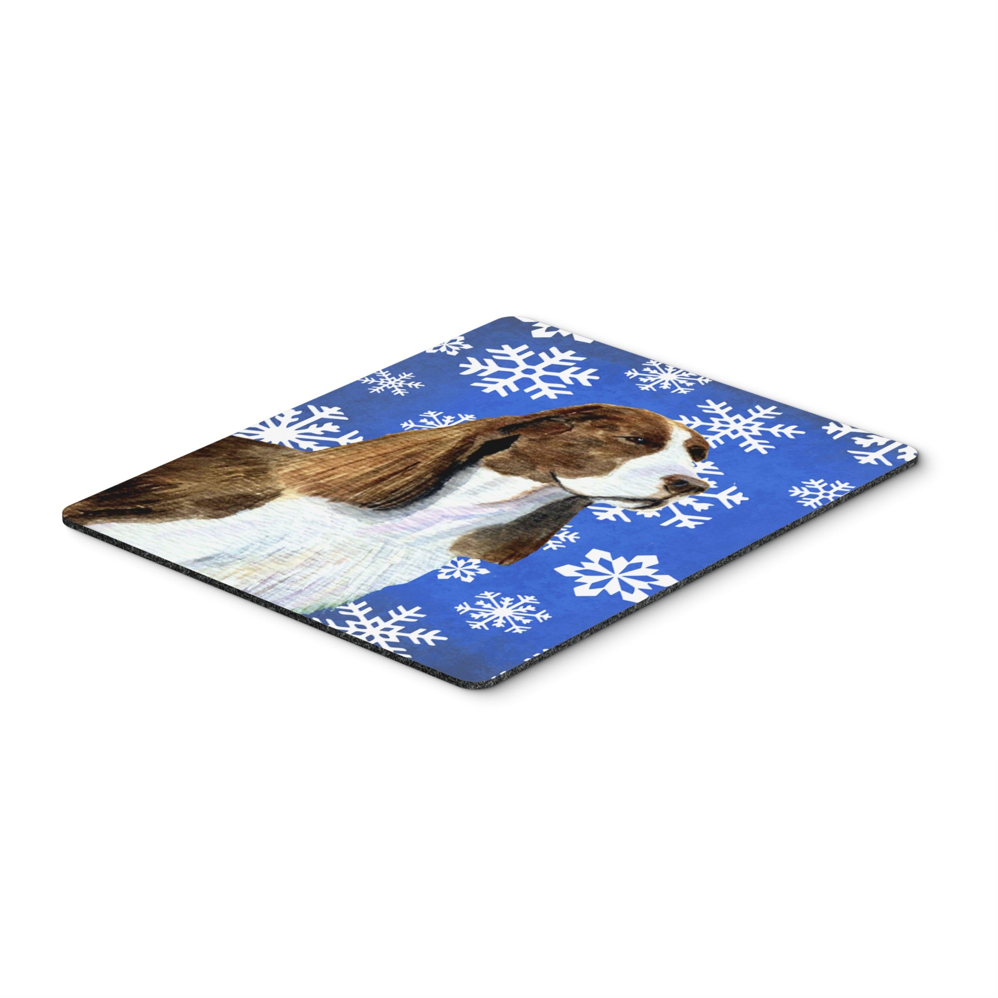 Caroline'S Treasures Springer Spaniel Winter Snowflakes Holiday Mouse Pad/Hot Pad/Trivet (Ss4651Mp)