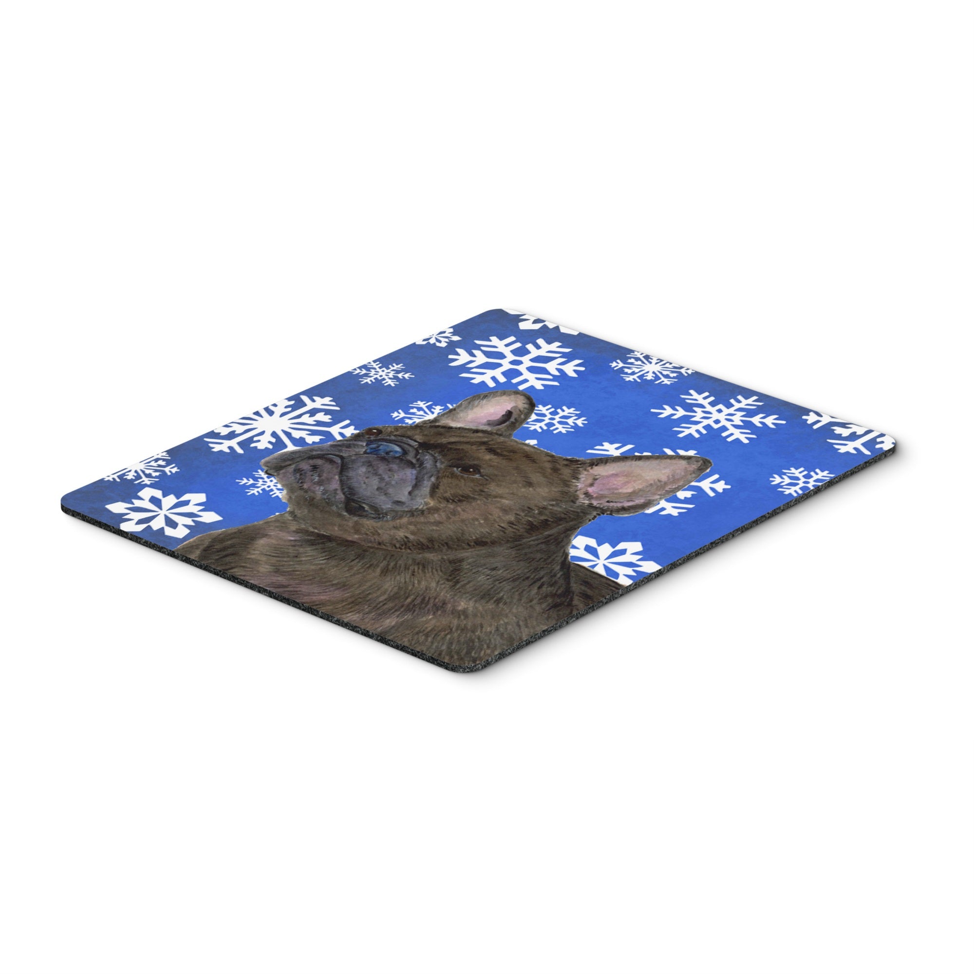 Caroline'S Treasures French Bulldog Winter Snowflakes Holiday Mouse Pad/Hot Pad/Trivet (Ss4657Mp)