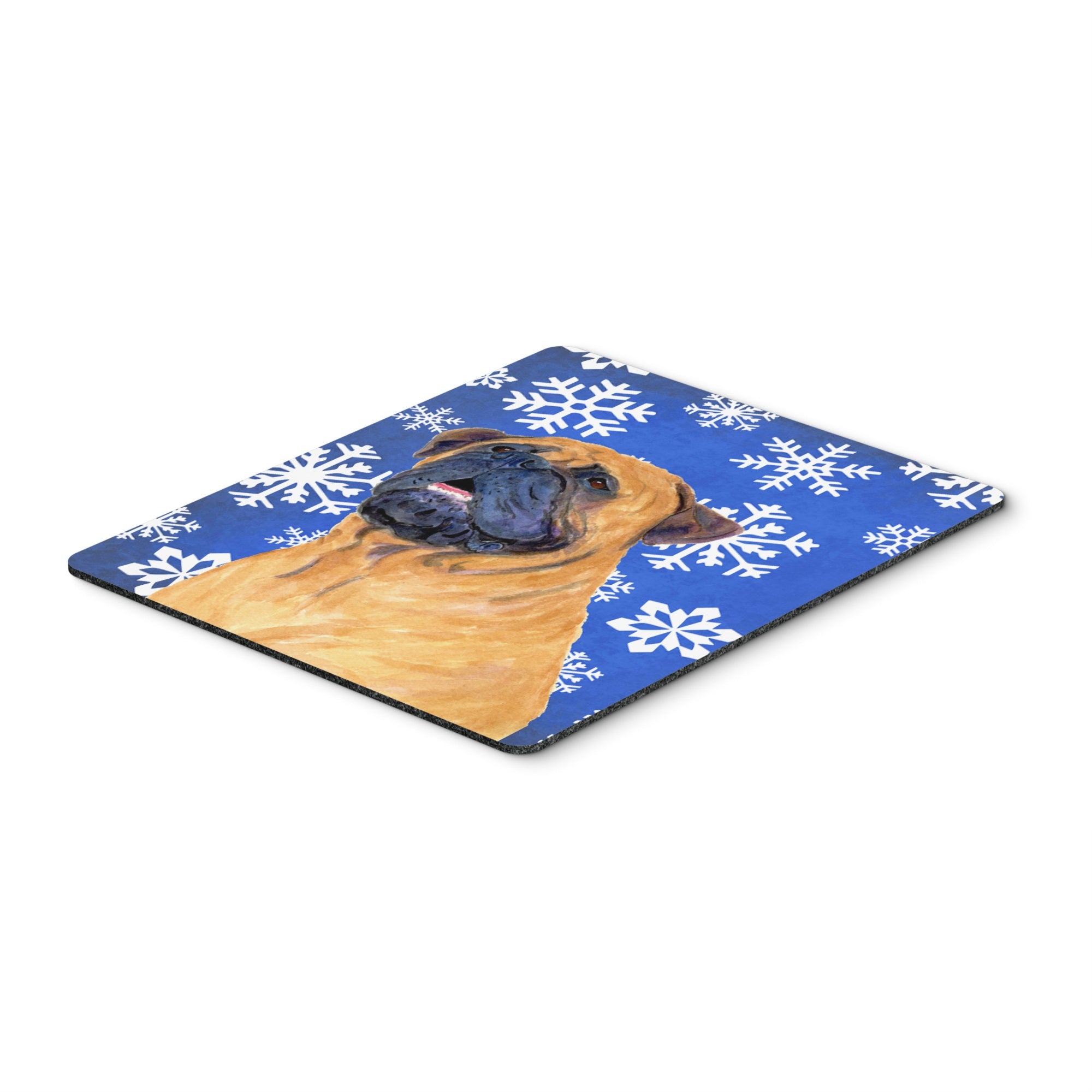 Caroline'S Treasures Mastiff Winter Snowflakes Holiday Mouse Pad/Hot Pad/Trivet (Ss4658Mp)