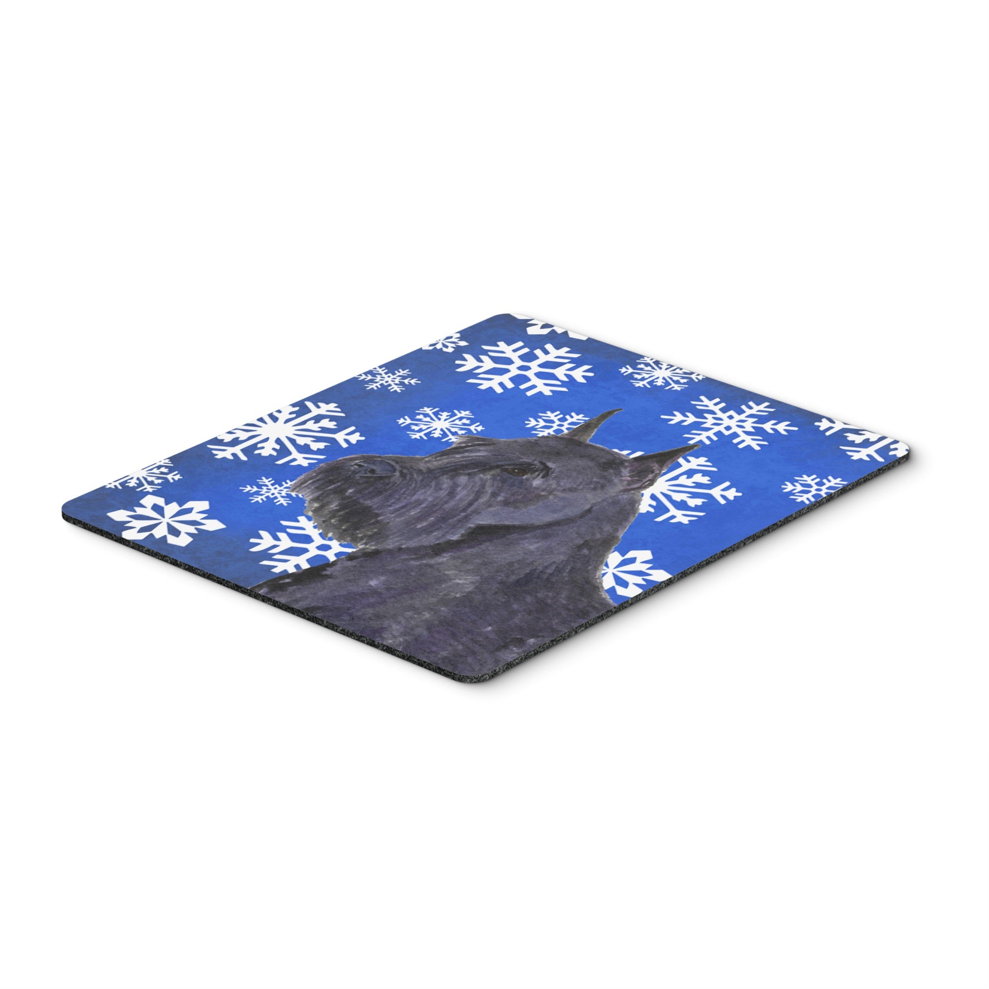 Caroline'S Treasures Schnauzer Winter Snowflakes Holiday Mouse Pad/Hot Pad/Trivet (Ss4661Mp)