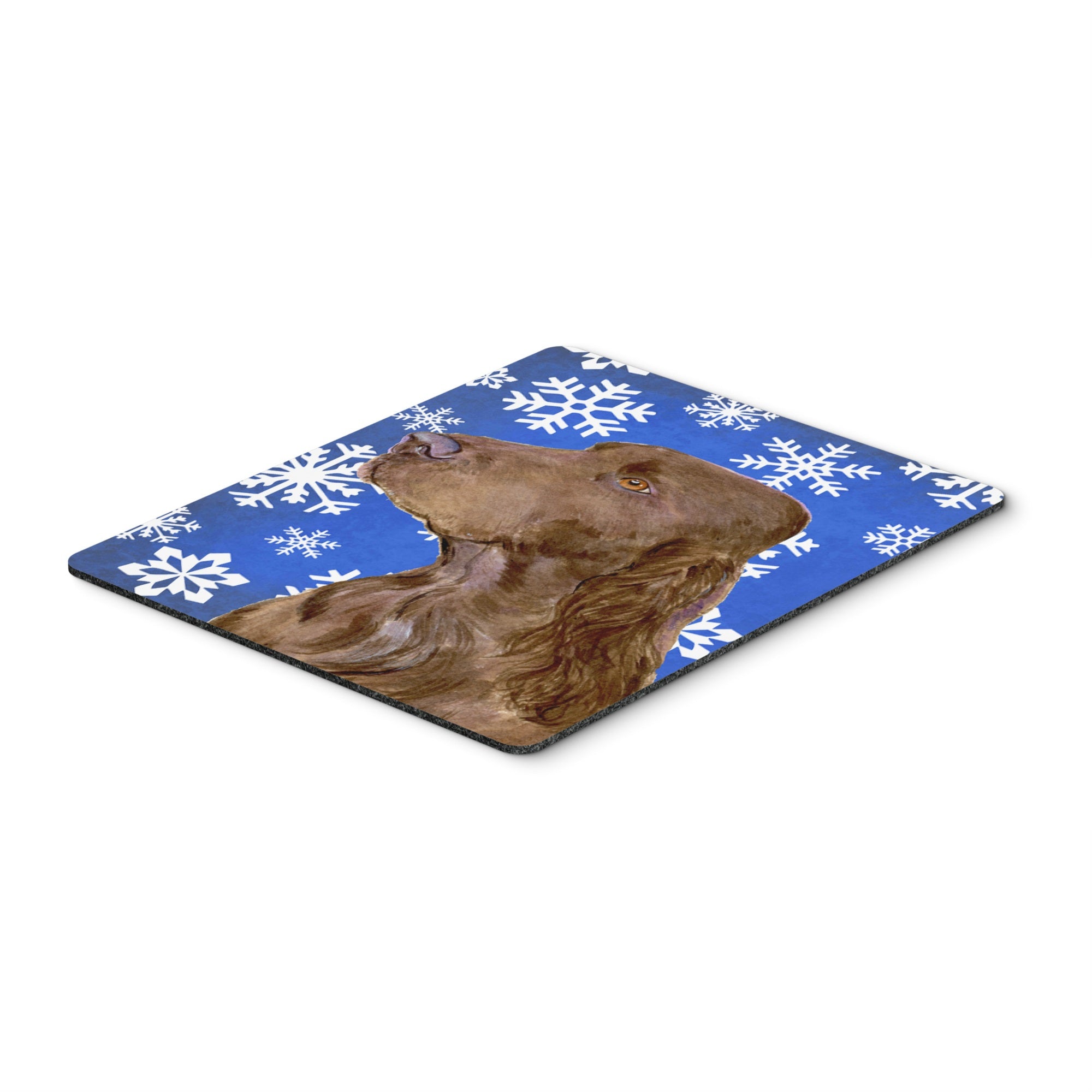 Caroline'S Treasures Field Spaniel Winter Snowflakes Holiday Mouse Pad/Hot Pad/Trivet (Ss4663Mp)