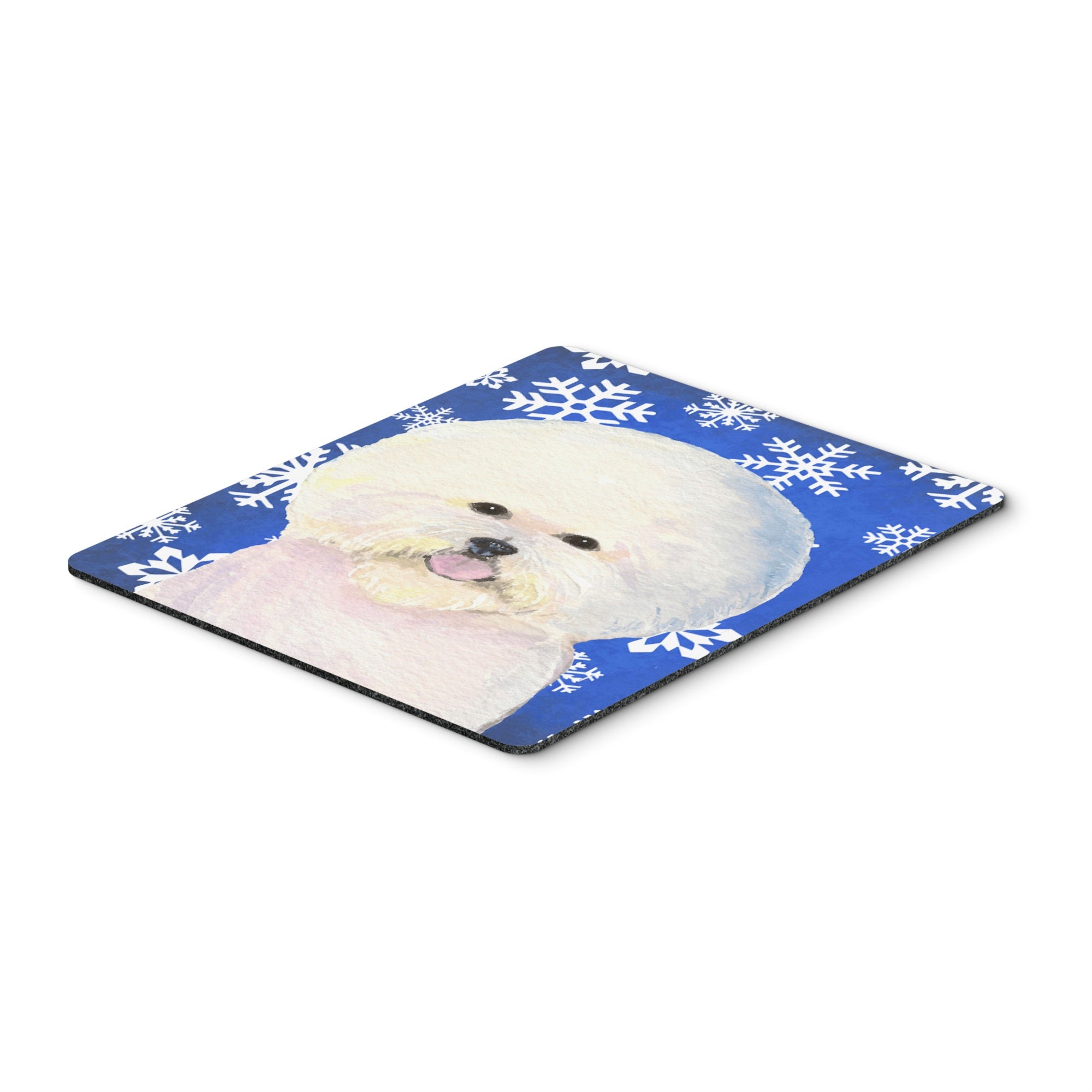Caroline'S Treasures Bichon Frise Winter Snowflakes Holiday Mouse Pad/Hot Pad/Trivet (Ss4664Mp)
