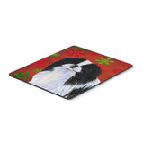 Caroline'S Treasures Japanese Chin Red & Green Snowflakes Christmas Mouse Pad/Hot Pad/Trivet (Ss4674Mp)