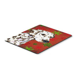 Caroline'S Treasures Dalmatian Red & Green Snowflakes Christmas Mouse Pad/Hot Pad/Trivet (Ss4676Mp)