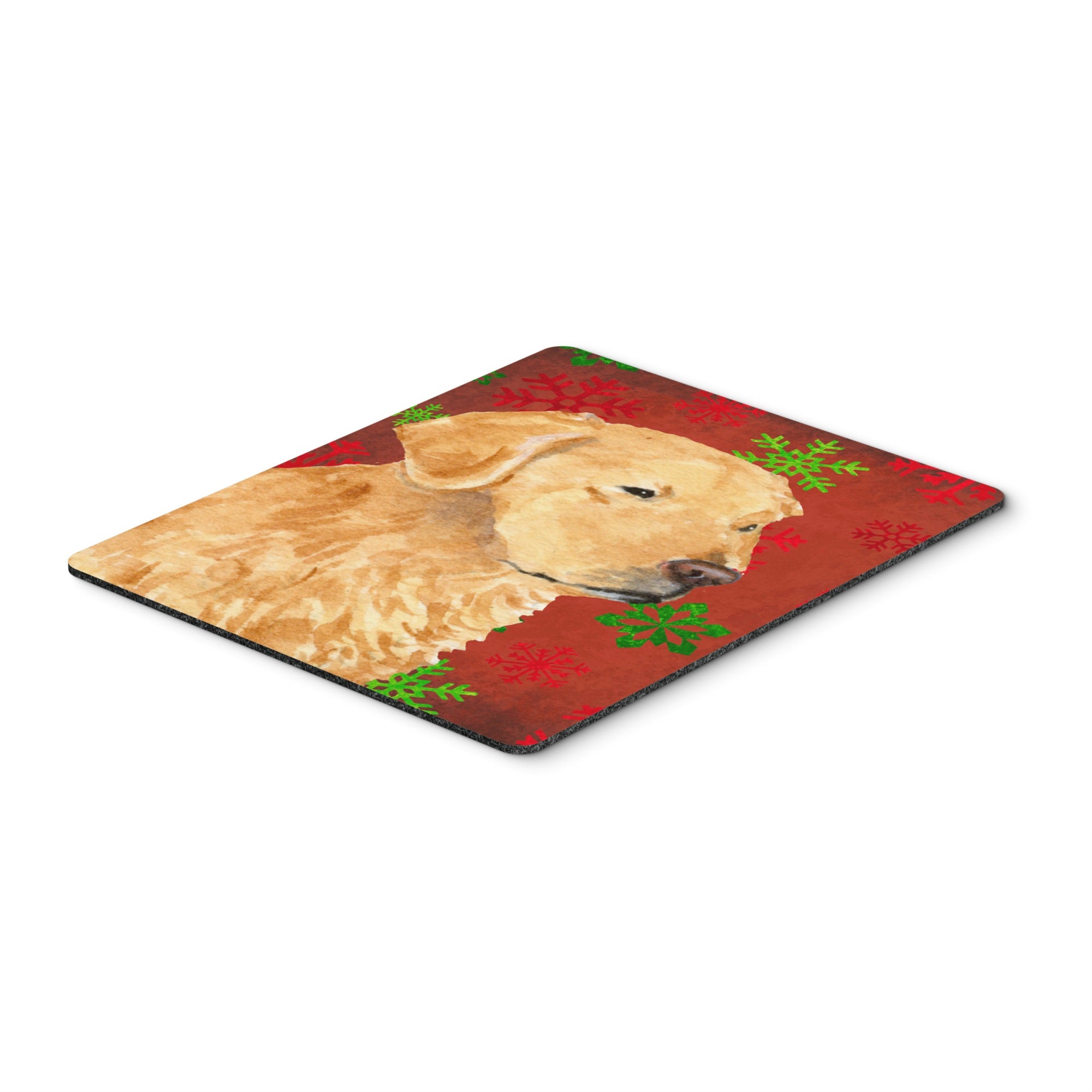 Caroline'S Treasures Golden Retriever Red Green Snowflakes Christmas Mouse Pad/Hot Pad/Trivet (Ss4683Mp)