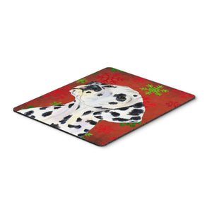 Caroline'S Treasures Dalmatian Red & Green Snowflakes Christmas Mouse Pad/Hot Pad/Trivet (Ss4699Mp)