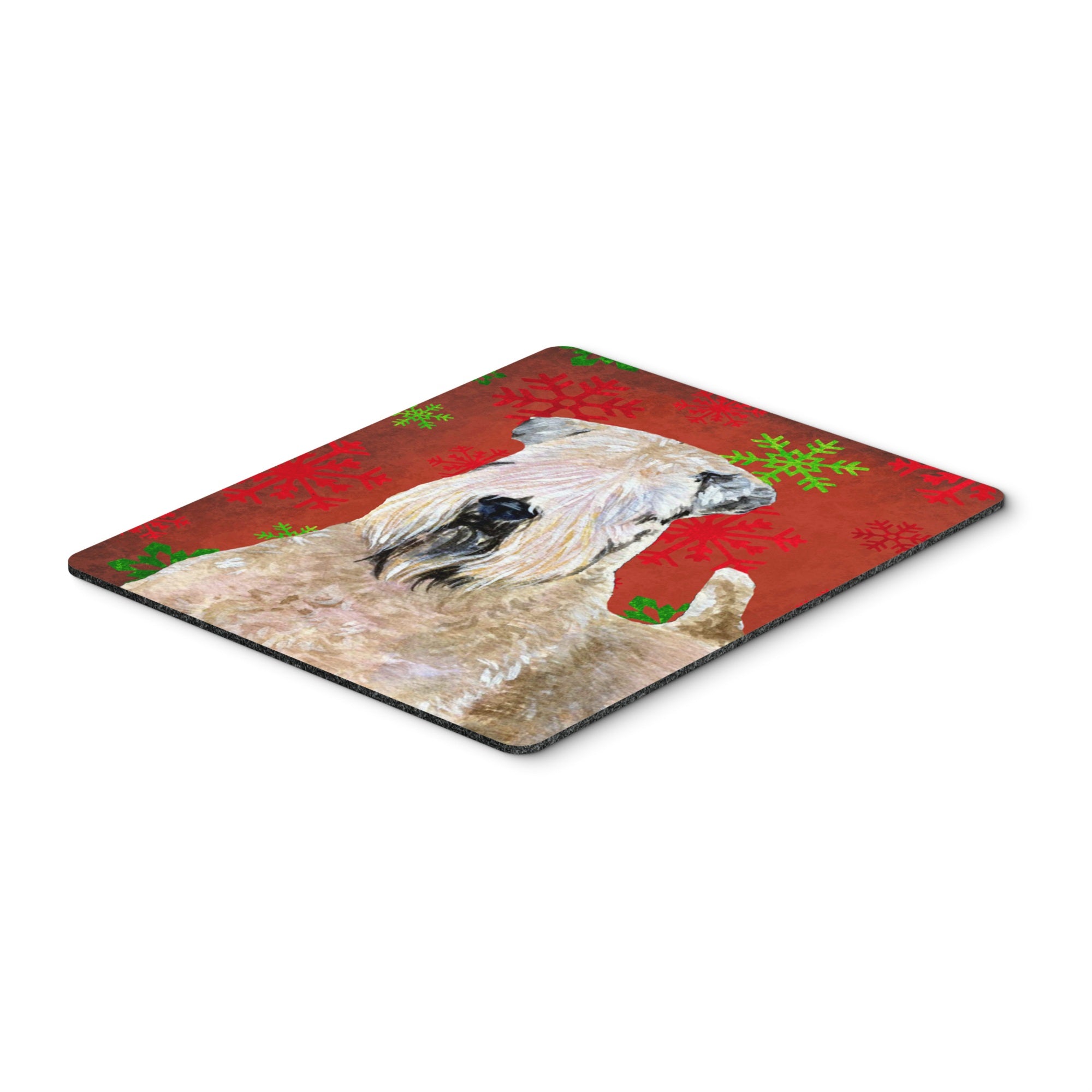 Caroline'S Treasures Wheaten Terrier Soft Coated Snowflakes Christmas Mouse Pad/Hot Pad/Trivet (Ss4700Mp)