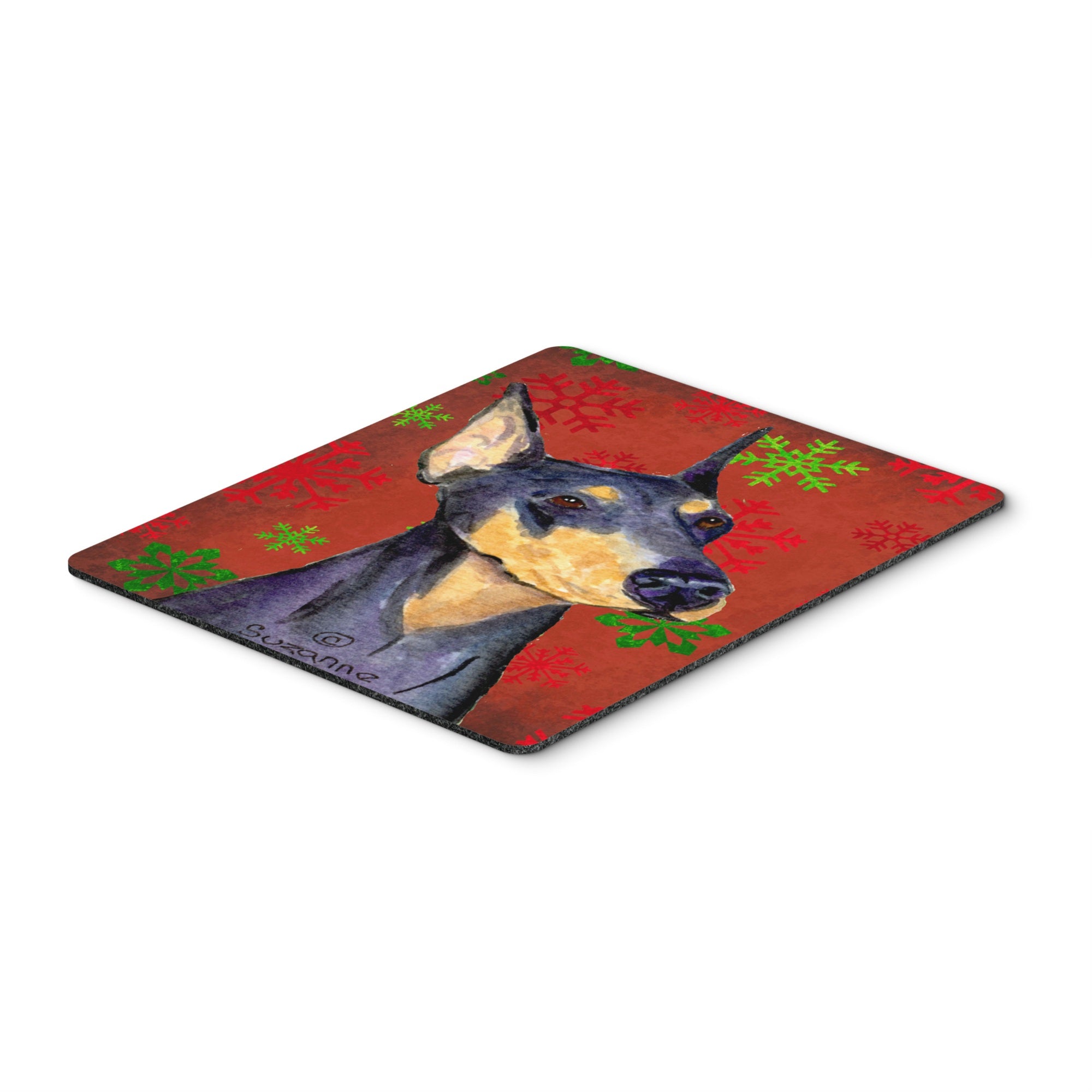 Caroline'S Treasures Doberman Snowflakes Holiday Christmas Mouse Pad/Hot Pad/Trivet (Ss4702Mp)
