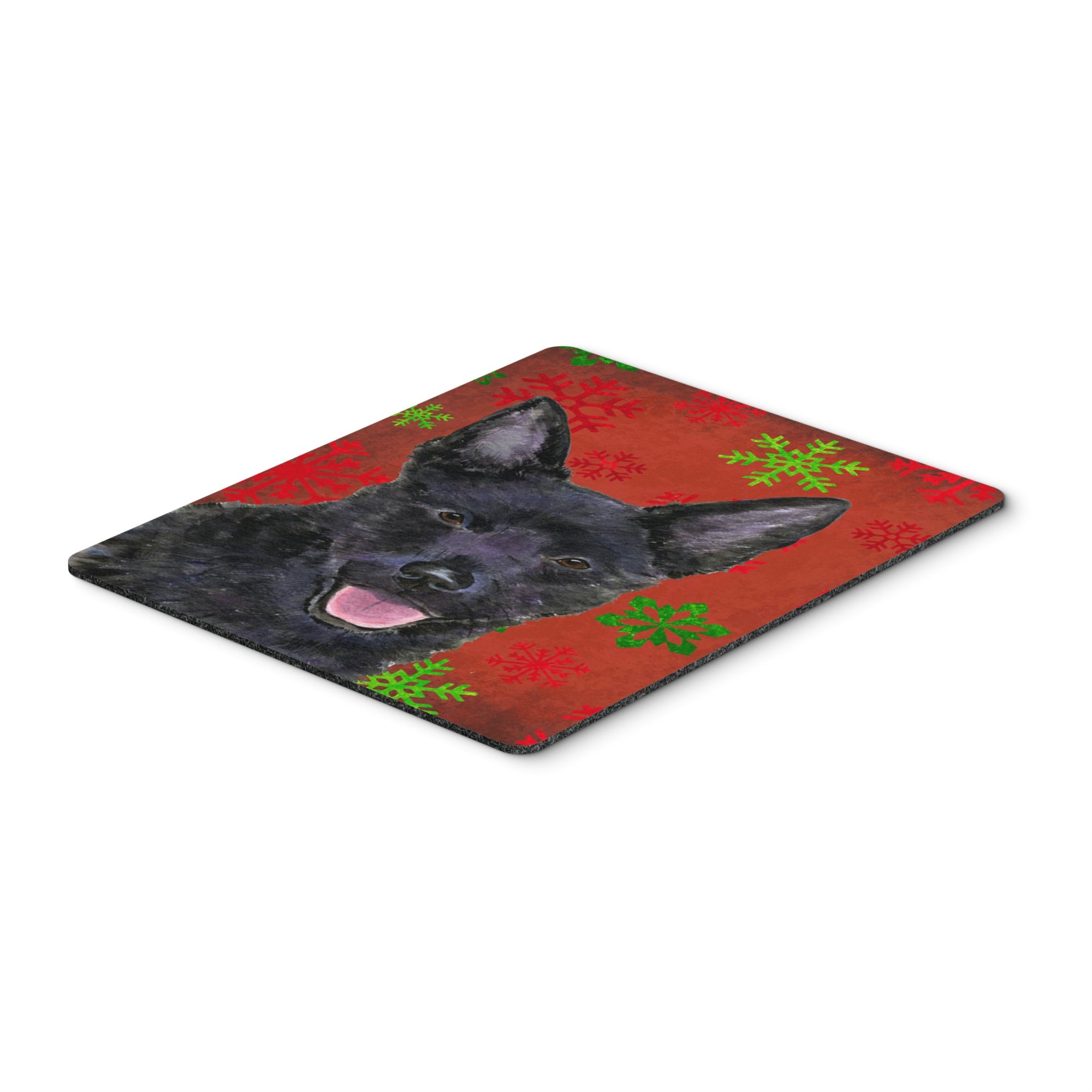 Caroline'S Treasures Australian Kelpie Snowflakes Holiday Christmas Mouse Pad/Hot Pad/Trivet (Ss4705Mp)
