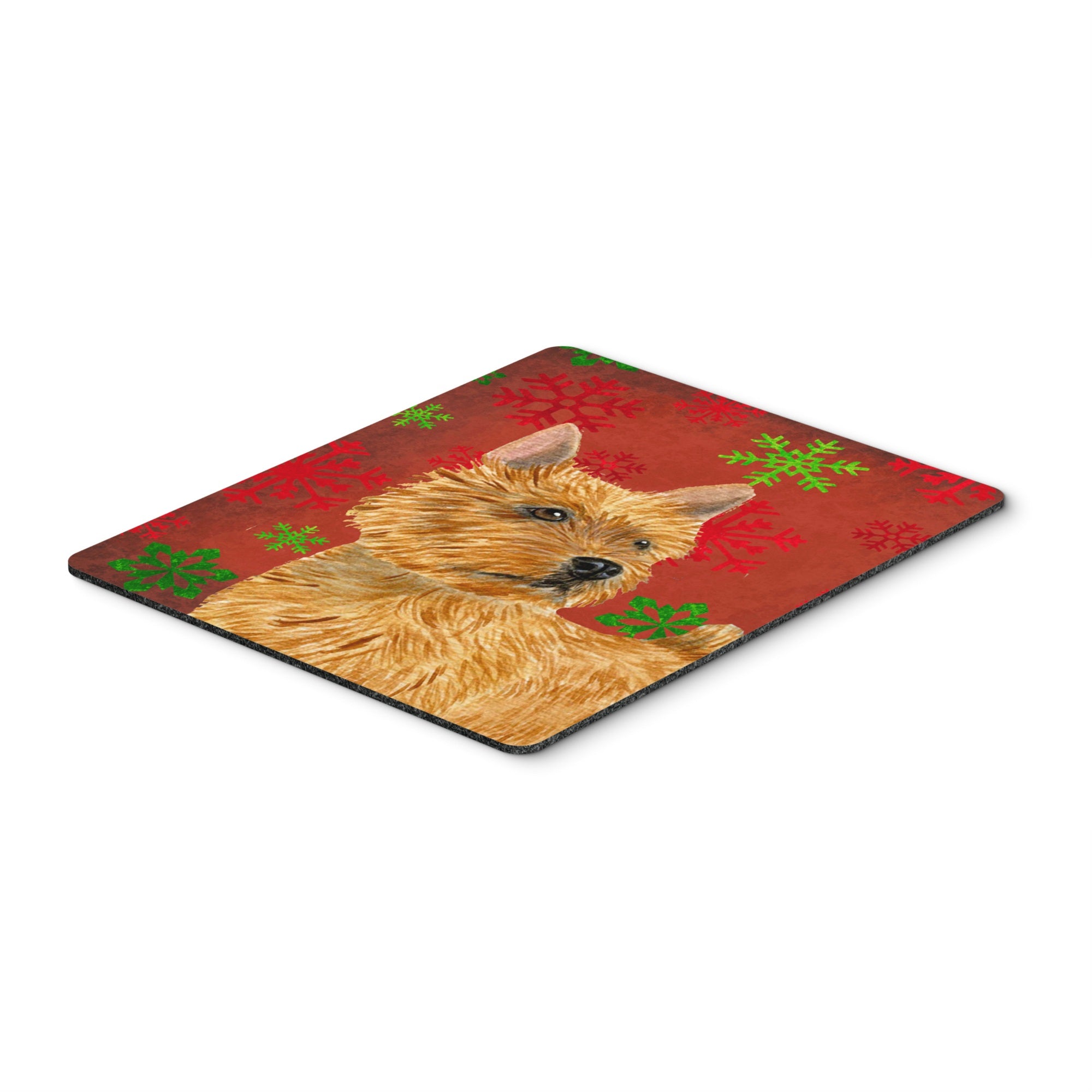 Caroline'S Treasures Norwich Terrier Snowflakes Holiday Christmas Mouse Pad/Hot Pad/Trivet (Ss4706Mp)