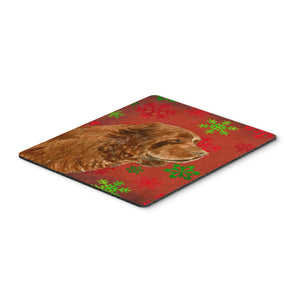 Caroline'S Treasures Sussex Spaniel Snowflakes Holiday Christmas Mouse Pad/Hot Pad/Trivet (Ss4717Mp)