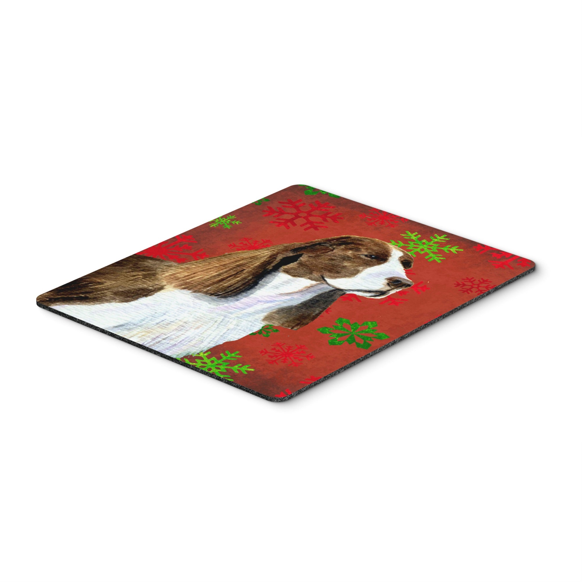 Caroline'S Treasures Springer Spaniel Snowflakes Holiday Christmas Mouse Pad/Hot Pad/Trivet (Ss4720Mp)