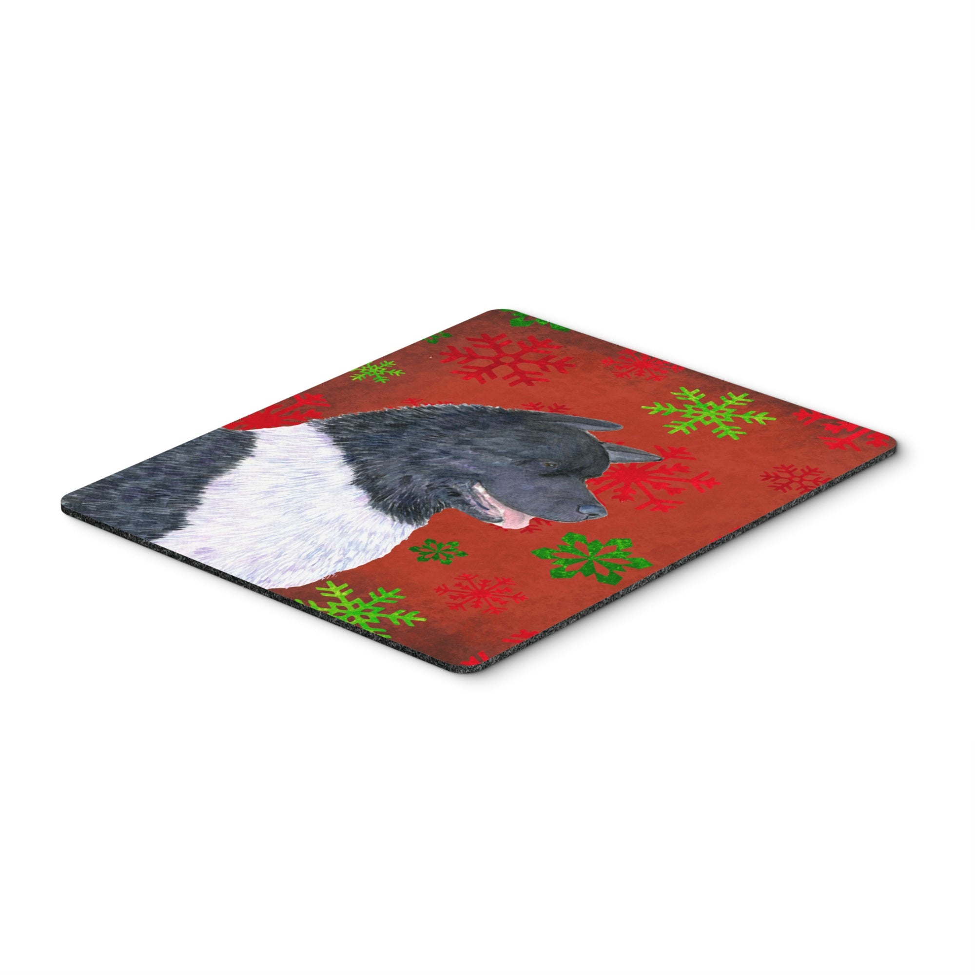 Caroline'S Treasures Akita Red & Green Snowflakes Holiday Christmas Mouse Pad/Hot Pad/Trivet (Ss4728Mp)
