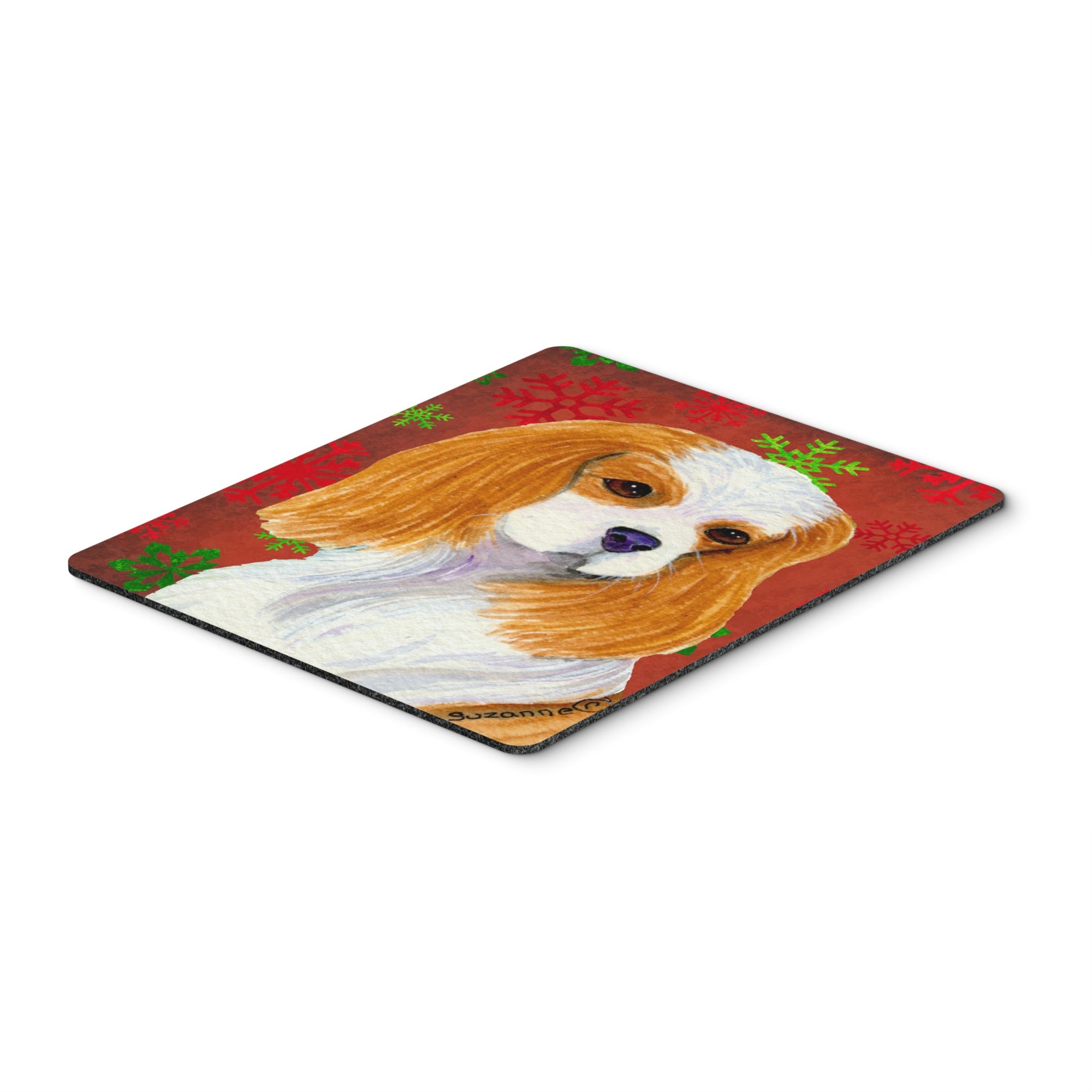 Caroline'S Treasures Cavalier Spaniel Snowflakes Christmas Mouse Pad/Hot Pad/Trivet (Ss4734Mp)