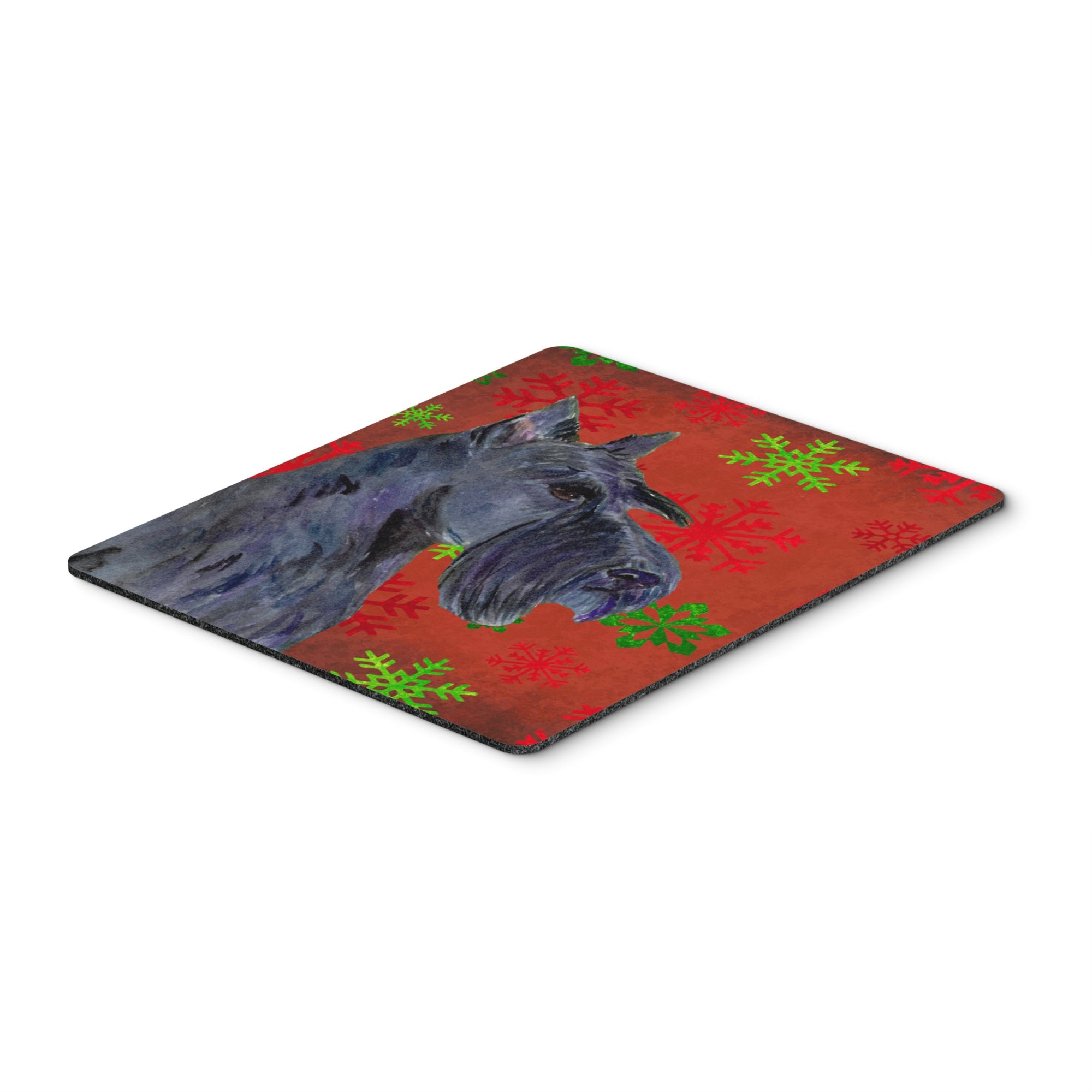 Caroline'S Treasures Scottish Terrier Snowflakes Christmas Mouse Pad/Hot Pad/Trivet (Ss4736Mp)
