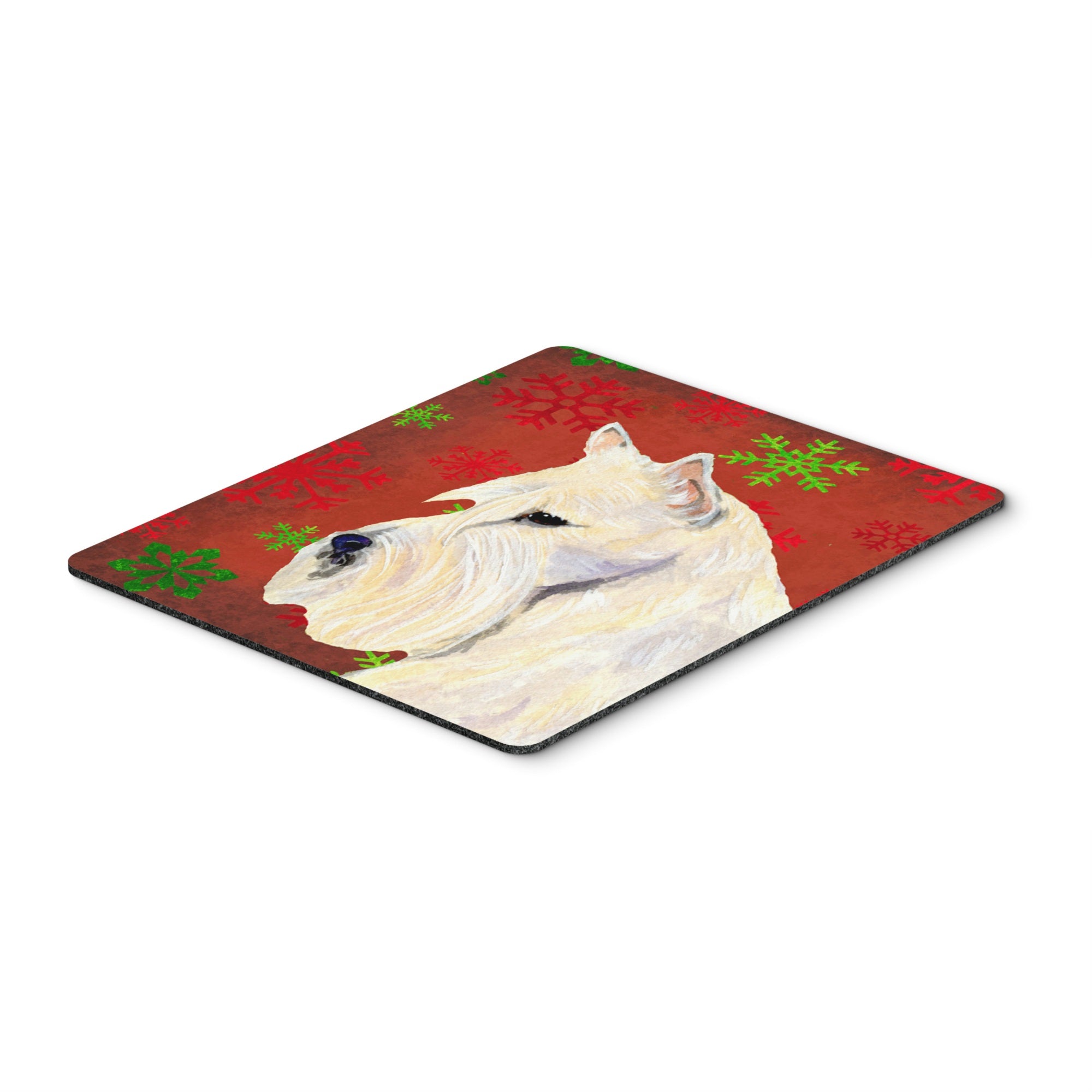 Caroline'S Treasures Scottish Terrier Snowflakes Christmas Mouse Pad/Hot Pad/Trivet (Ss4737Mp)