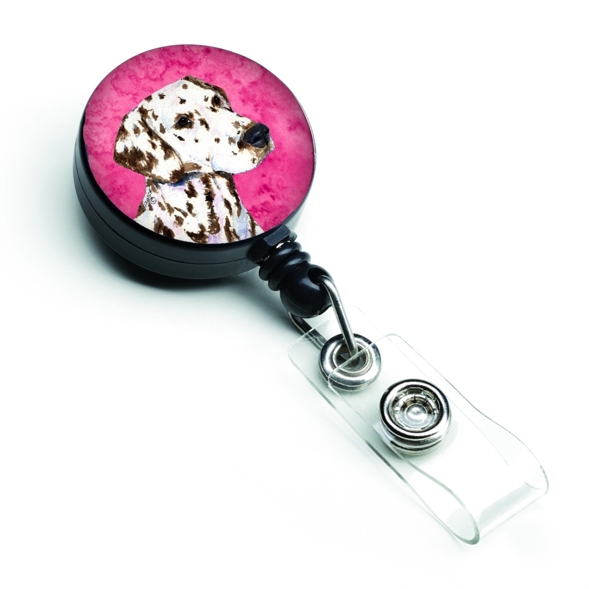 Caroline'S Treasures Collie Smooth Retractable Badge Reel Or Id Holder With Clip, Multicolor (Ss4745-Pk-Br)